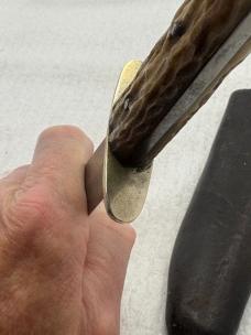 Joseph Allen & Sons Non-XLL Fixed Blade Vintage Hunting Knife Made In Sheffield England (26)