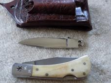 Custom Danie /Dano Knife with interchangeable blade and leather sheath