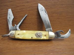Imperial Official Boy Scout Knife  Cracked Ice Handles 