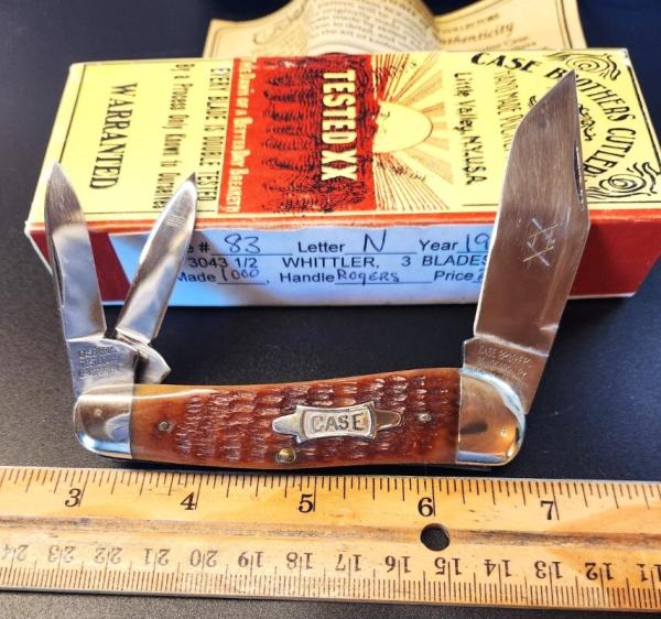 1990 Case Bros. Classic 63043 1/2 Whittler in original box 1 of 1000 produced