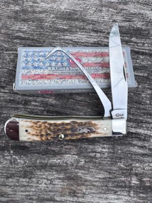 Case 2019 Amber Bone Equestrian’s Knife
