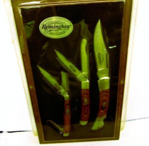 2007 LIMITED EDITION REMINGTON 3 PIECE SPORTSMAN SERIES IN DISPLAY NEVER OPENED