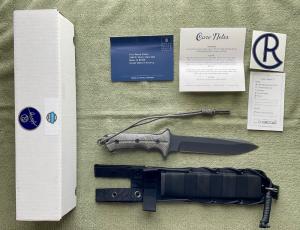 CHRIS REEVE GREEN BERET COMBAT KNIFE 7" SPEAR POINT PLAIN EDGE MAGNACUT BLADE