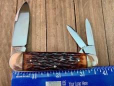 Cattaraugus Cutlery A.G. Russell Sleeveboard Whittler Brown Jigged Bone 1989 Please Read Description