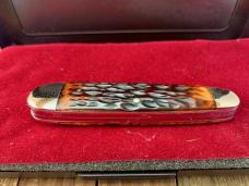 Cattaraugus Cutlery A.G. Russell Sleeveboard Whittler Brown Jigged Bone 1989 Please Read Description