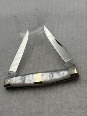 Fightin Rooster Frank Buster Celebrated Cutlery Co 1983 2 Blade Muskrat 58