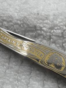 Fightin Rooster Frank Buster Cutlery Co 2 Blade Serpentine Muskrat (55)