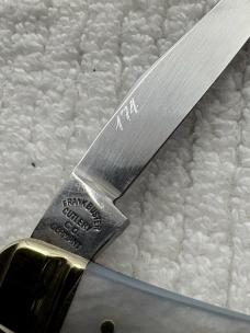 Fightin Rooster Frank Buster Cutlery Co 2 Blade Serpentine Muskrat (55)