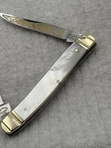 Fightin Rooster Frank Buster Cutlery Co 2 Blade Serpentine Muskrat (55)