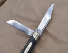 Buck 307 Pre Date 4 1/4" Closed All Blades Snap Saw Cut Delrin Used Less Than Normal Wear 
