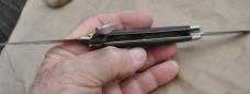 Buck 307 Pre Date 4 1/4" Closed All Blades Snap Saw Cut Delrin Used Less Than Normal Wear 