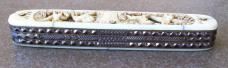 Antique 1776 - 1876 Centennial H. BOKER 5 blade Pocket Knife carved ivory handles & file decorated