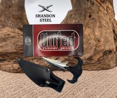 United Dragon Tooth Dagger  Overall Length 6-3/8"  With Sheath New in Box UC1148
