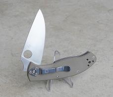 Spyderco Tenacious Folding Knife Brown G-10 Handle M4 Blade C122GBNM4P - NEW