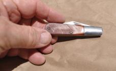 Ka bar 1013 USA 2 Bl Barlow Tan Sawcut Delrin Steel Bolster No Sign Of Use Tight Nice Snap