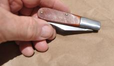 Ka bar 1013 USA 2 Bl Barlow Tan Sawcut Delrin Steel Bolster No Sign Of Use Tight Nice Snap