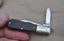 Case 9 Dot 1971 Barlow 620091/2 Delrin Worn Smooth Used Tight Loud Snap Both ways On Both Brass Pins