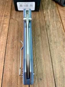 Ganzo Firebird Tactical Folder Slide Button Lock Blue G-10