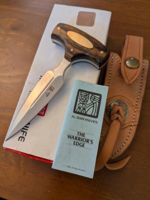 NIB AL-Mar Push Dagger Early 90's Model 8506 Snubby-END OREYGUN TRAIL COMMEMORATIVE EDITION 
