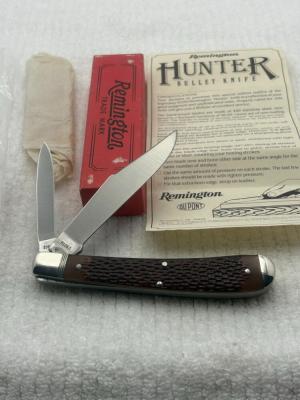 Remington Vintage 1986 Hunter Bullet Knife R1263 New In Box Made In USA Excellent