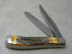 Schrade  USA Stag Trapper Knife 1982 NKCA Club Knife