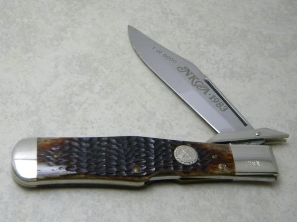 Case XX USA Bone 1 of 6,000 NKCA Coke Bottle Lockback Knife 1983 Case XX USA Bone 1 of 6,000 NKCA Coke Bottle Lockback Knife 1983
