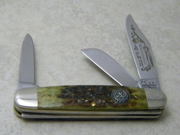 Case Tested XX USA G6345 1/2 Bone 1987 NKCA Club Knife Case Tested XX USA G6345 1/2 Bone 1987 NKCA Club Knife