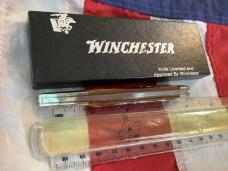 1987 Winchester Medium Toothpick w/ Nice Brown Bone Handles -NOS in Orig box