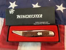 1987 Winchester Medium Toothpick w/ Nice Brown Bone Handles -NOS in Orig box