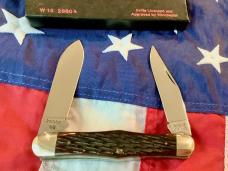 1988 Winchester Heavy Duty 4” Moose Knife (Mdl 2880 1/2) w Nice Brown Bone Handles. -NOS in Orig Box
