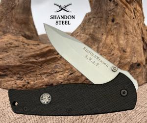 Smith amp Wesson SWAT Manual Folding Drop Point Pocket Knife SW-2000G10S wBox NOS