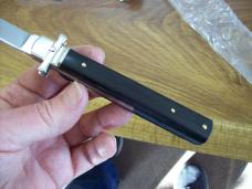 A.G.A. Campolin Italian 9" Dominus African Black Ebonywood Swedgey Blade UNUSED W/Orig. Box