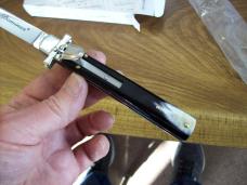 A.G.A. Campolin Italian 9" Dominus Brazilian Horn  Swedgey Blade # GO-DOM23A-HB UNUSED W/Orig. Box