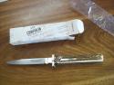 A.G.A. Campolin Italian 9" Dominus Genuine Gnarly Stag/Antler Swedgey Blade UNUSED W/Orig. Box