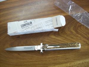 AGA Campolin Italian 9quot Dominus Genuine Gnarly StagAntler Swedgey Blade UNUSED WOrig Box