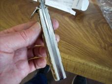 A.G.A. Campolin Italian 9" Dominus Genuine Gnarly Stag/Antler Swedgey Blade UNUSED W/Orig. Box