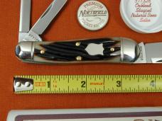Great Eastern Cutlery GEC Oxblood Stagcut Natural Bone Geppetto Whittler Knife NIT 571326 Made USA