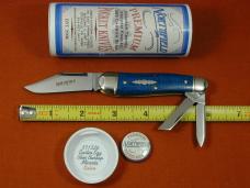 Great Eastern Cutlery GEC Easter Egg Blue Burlap Micarta Geppetto Whittler Knife NIT 571326 Made USA