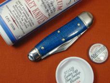 Great Eastern Cutlery GEC Easter Egg Blue Burlap Micarta Geppetto Whittler Knife NIT 571326 Made USA