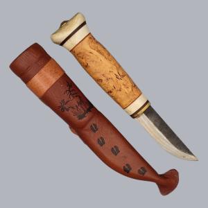 Vintage 1990s Finnish Puukko Knife by Kauko Raatiniemi (Wood Jewel) #8791