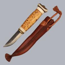 Vintage 1990s Finnish Puukko Knife by Kauko Raatiniemi (Wood Jewel) #8791