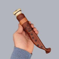 Vintage 1990s Finnish Puukko Knife by Kauko Raatiniemi (Wood Jewel) #8791