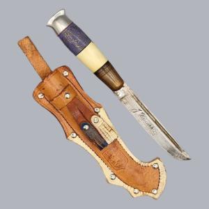 Vintage 1930s Finnish Military Puukko Knife by Joel Wiinikka Kauhava #8792