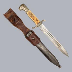 Vintage 1950s Swedish Lion Head Dress Knife by Mattsson Mora Sweden #B082