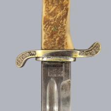 Vintage 1950s Swedish Lion Head Dress Knife by Mattsson Mora Sweden #B082