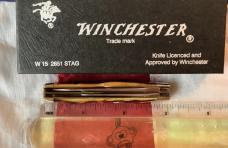 1991 Winchester GunStock Knife (Mdl# 2851 S) w/ Great Stag Handles -NOS in Orig box