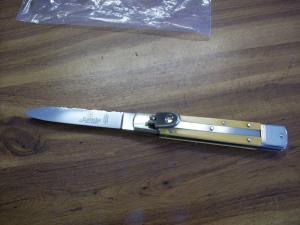 Vintage Hubertus Knife Size 12 Slimline Yellow Micarta Special Package Old Ritter Fact. UNUSED!