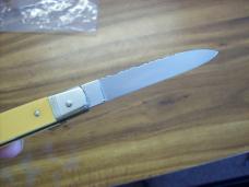 Vintage Hubertus Knife Size 12 Slimline Yellow Micarta Special Package Old Ritter Fact. UNUSED!