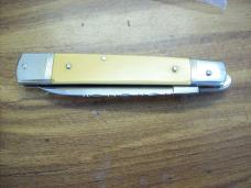 Vintage Hubertus Knife Size 12 Slimline Yellow Micarta Special Package Old Ritter Fact. UNUSED!