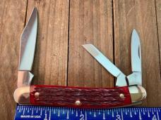 Henckels by Boker Whittler Red Pin Feather Jigged Bone Solingen Germany